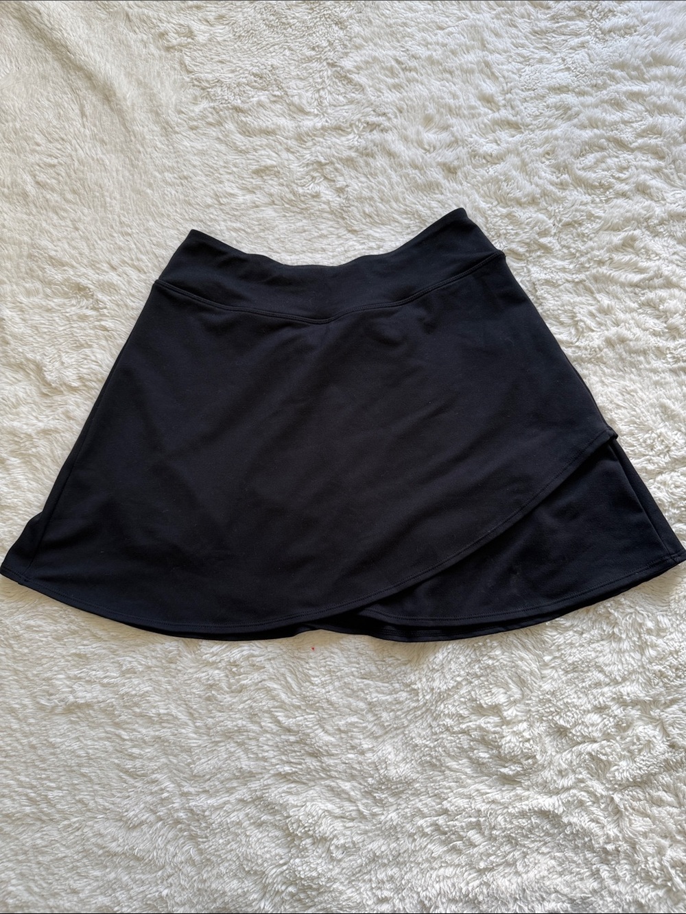 Zella Girl Black Wrap-Front Skort